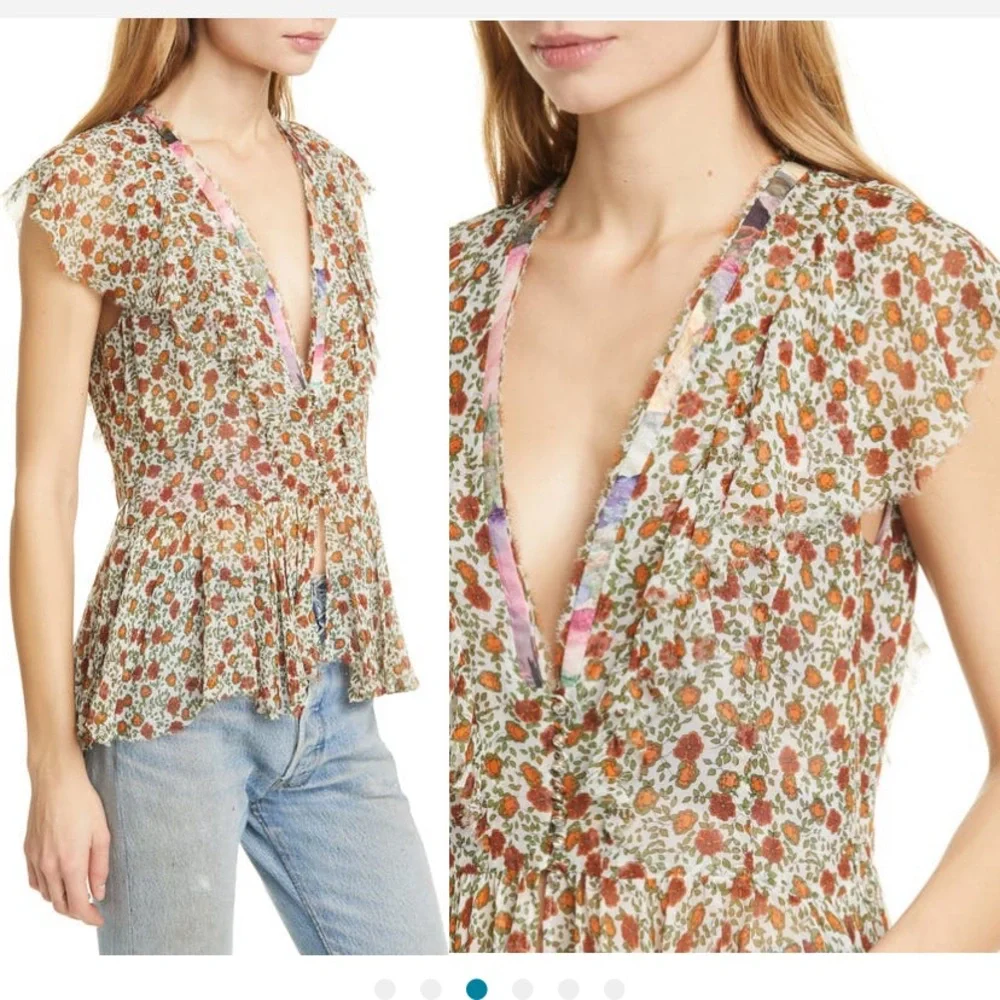 NWT Le Superbe Flirt 100% Silk Blouse - Picture 7 of 7